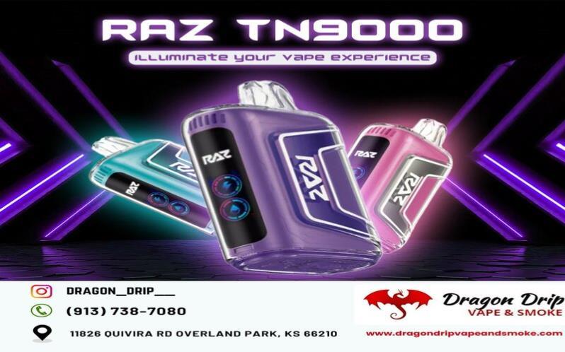 Raz 9000 disposable vapes  available in Overland Park 