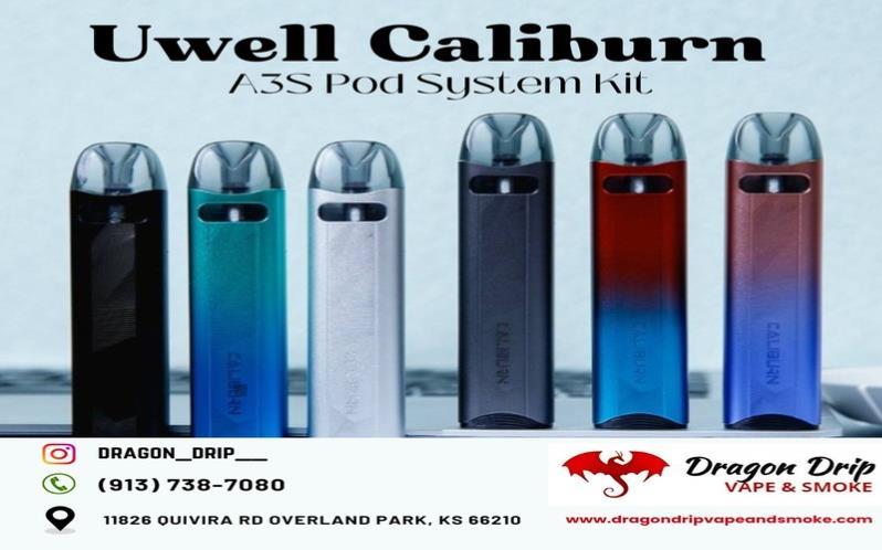 Uwell Caliburn A3S Pod System Kit available in Overland Park 