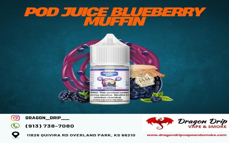 Pod Juice Blueberry Muffin available in Ovrland Park KS