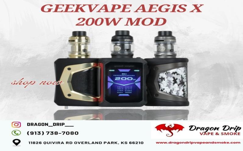 GeekVape Aegis X 200W Mod available in Overland Park 