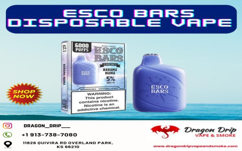 Esco Bars Disposable Vape available in Overland Park 