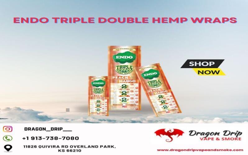 Endo Triple Double Hemp Wraps available in Overland Park, KS