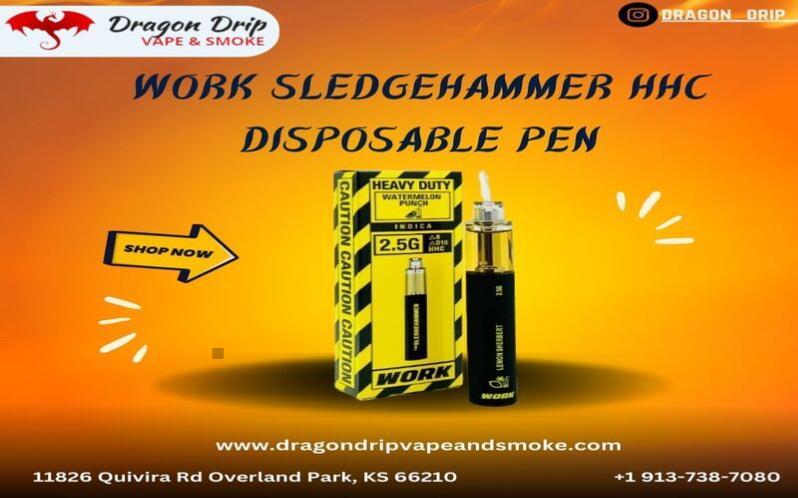 Work Sledgehammer HHC Disposable Pen is available in Overland Park, KS
