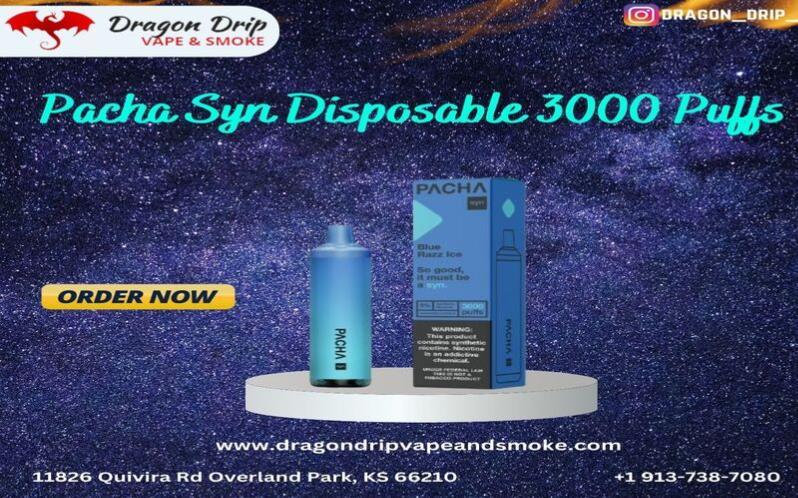 Pacha Syn Disposable 3000 Puffs is available in Overland Park, KS