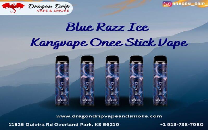 Blue Razz Ice Kangvape Onee Stick Vape is available in Overland Park, KS,