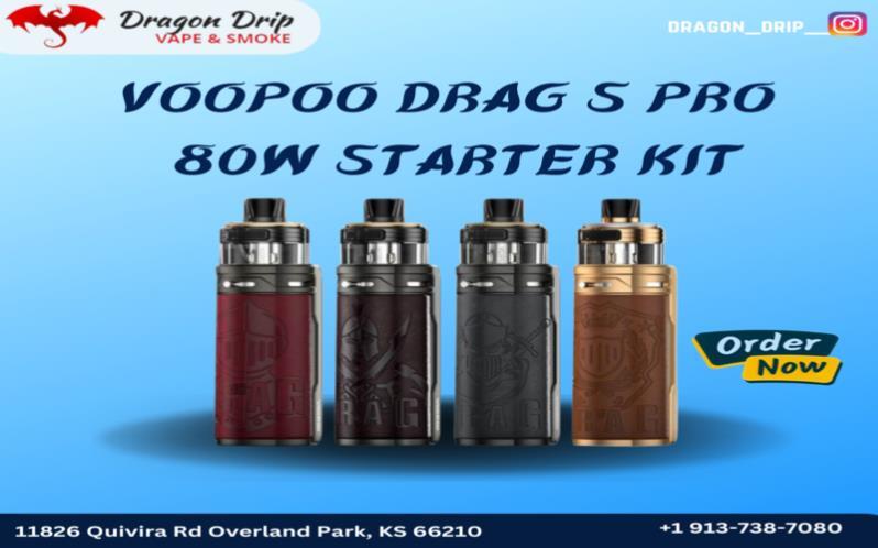 VOOPOO DRAG s Pro 80W STARTER KIT is available in Overland Park, KS