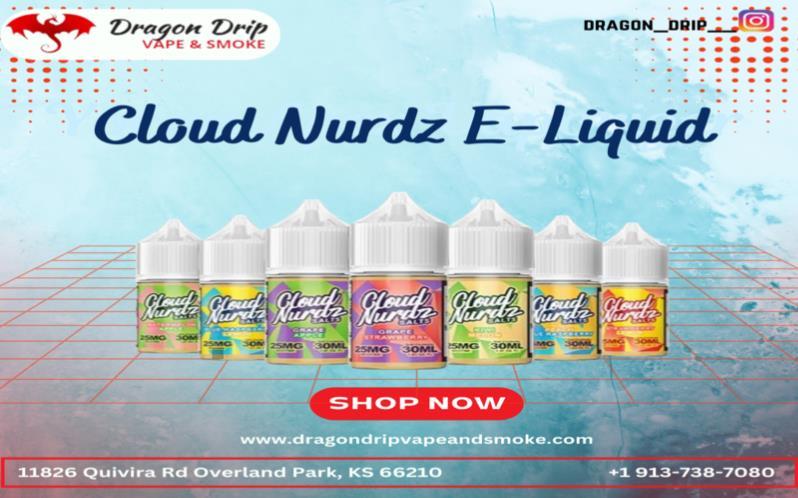 Cloud Nurdz E-Liquid is available in Overland Park, KS