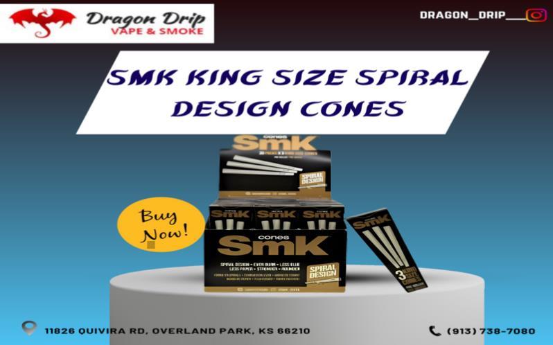SMK King Size Spiral Design Cones is available in Overland Park, KS