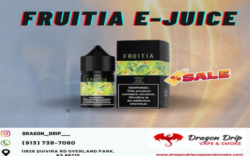 Fruitia E-Juice is available in Overland Park, KS.