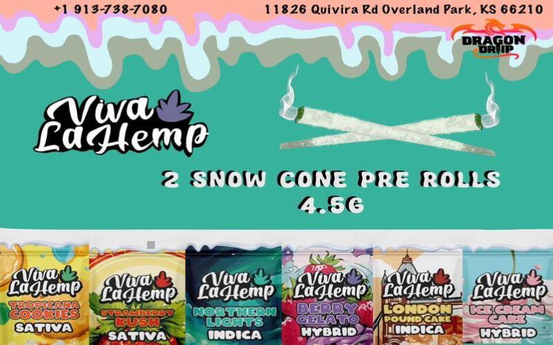 The 2 Snow Cone Pre-Rolls available in Overland Park 