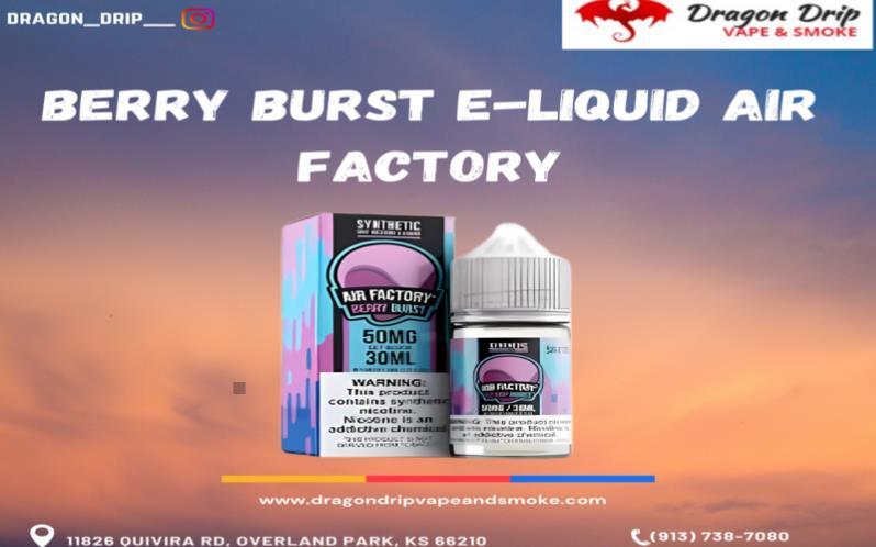 Berry Burst E-Liquid Air Factory is available in Overland Park, KS