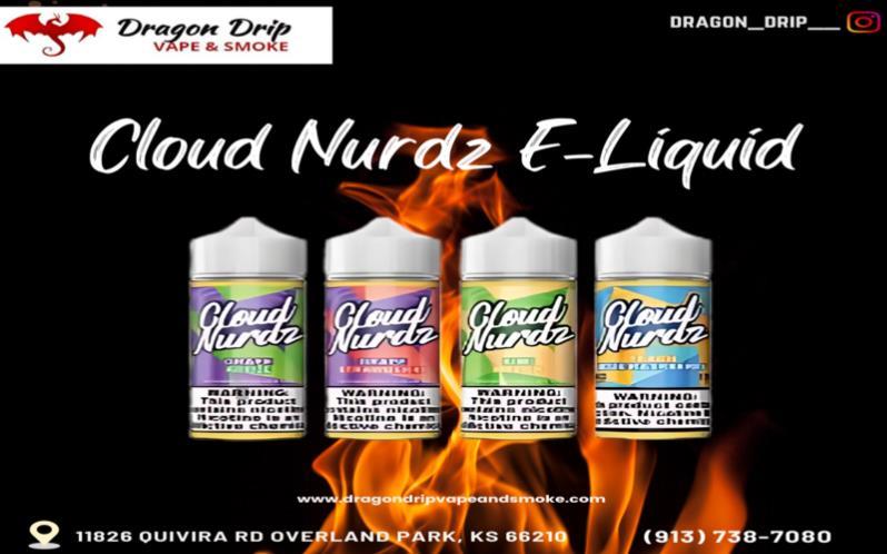 Cloud Nurdz E-Liquid available in Overland Park, KS