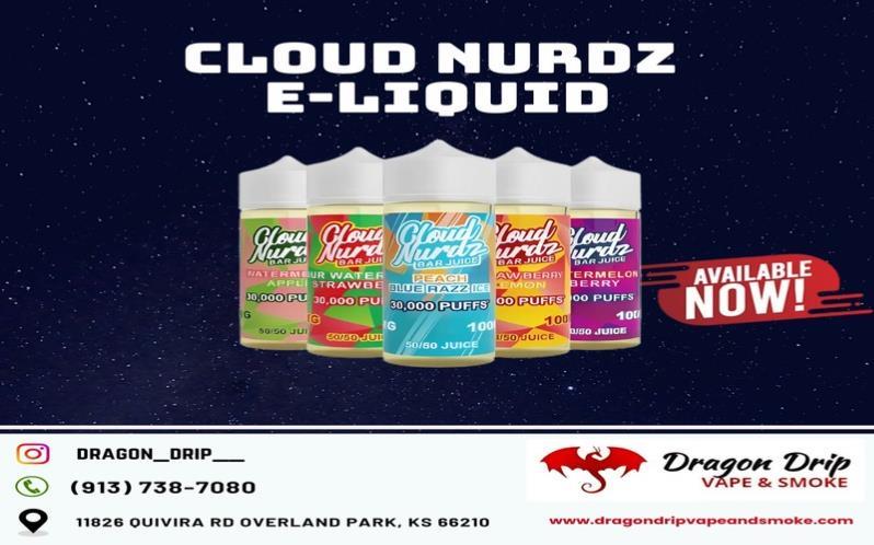 Cloud Nurdz E-liquid available in  Overland Park, KS