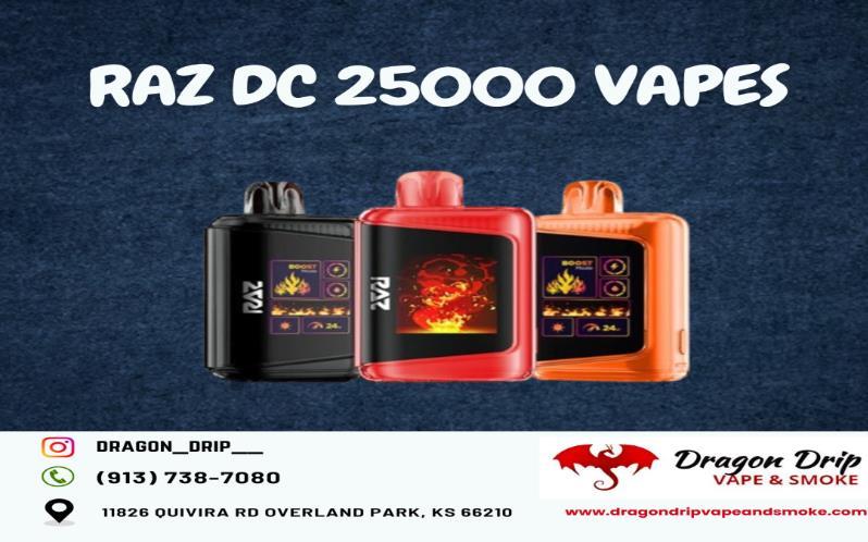 RAZ DC 25000 vapes available in Overland Park, KS