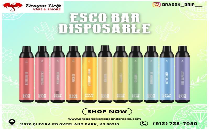 Esco Bar Disposable Vape Pens available in Overland Park Kansas