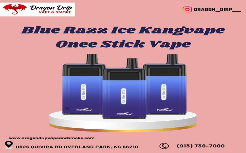 Blue Razz Ice Kangvape Onee Stick Vape available in Overland Park, KS.