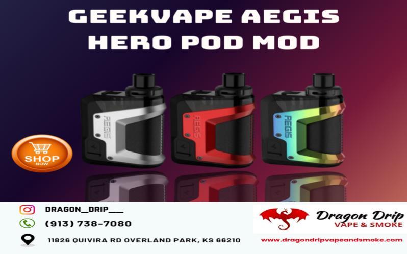GeekVape Aegis Hero Pod Mod available in Overland Park 