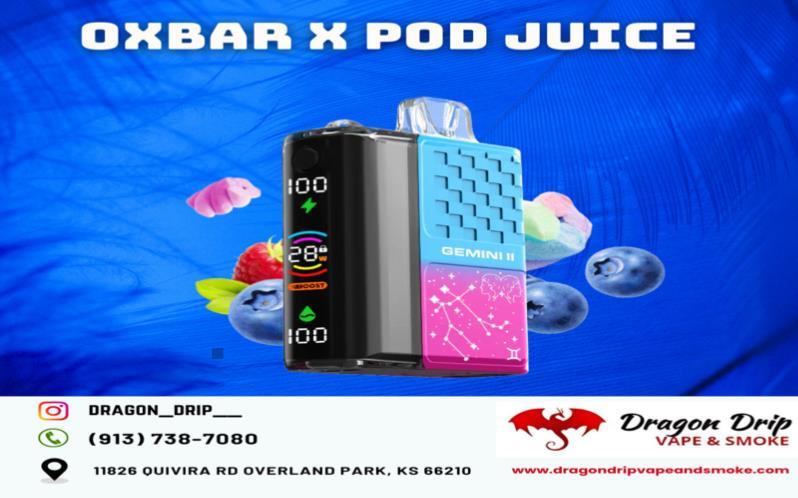 OXBAR x Pod Juice 30k Puffs available in Overland Park 