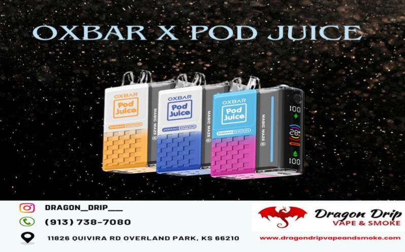  OXBAR x Pod Juice 30k Puffs available in Overland Park 