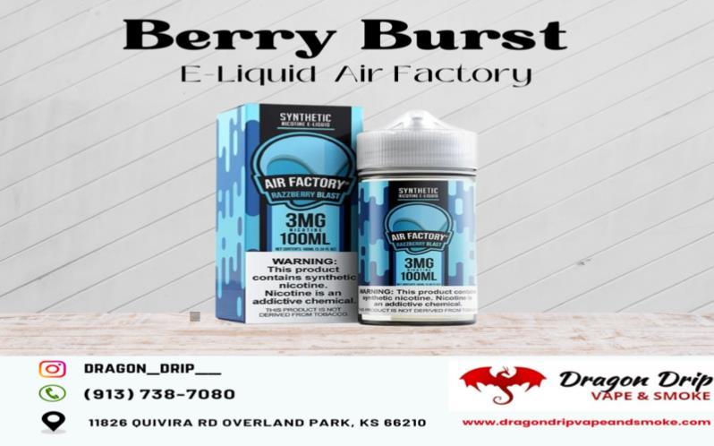 Berry Burst E-Liquid by Air Factory available in Overland Park, KS