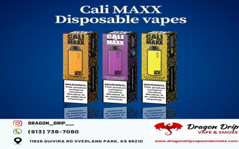 Cali MAXX Disposable vapes available in Overland Park 